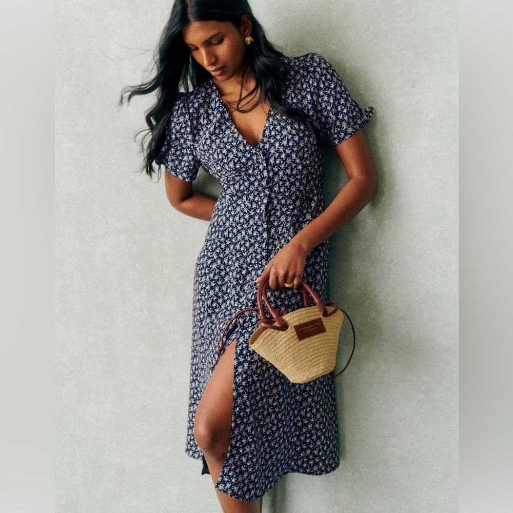 Sezane Vic Dress Lanzarote Print - Size 2